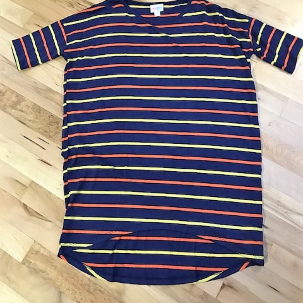 LulaRoe Irma ~Blue Striped~